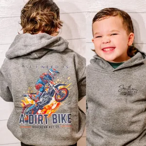 (HOODIE) All I Need Is A Dirt Bike Kids Hoodie