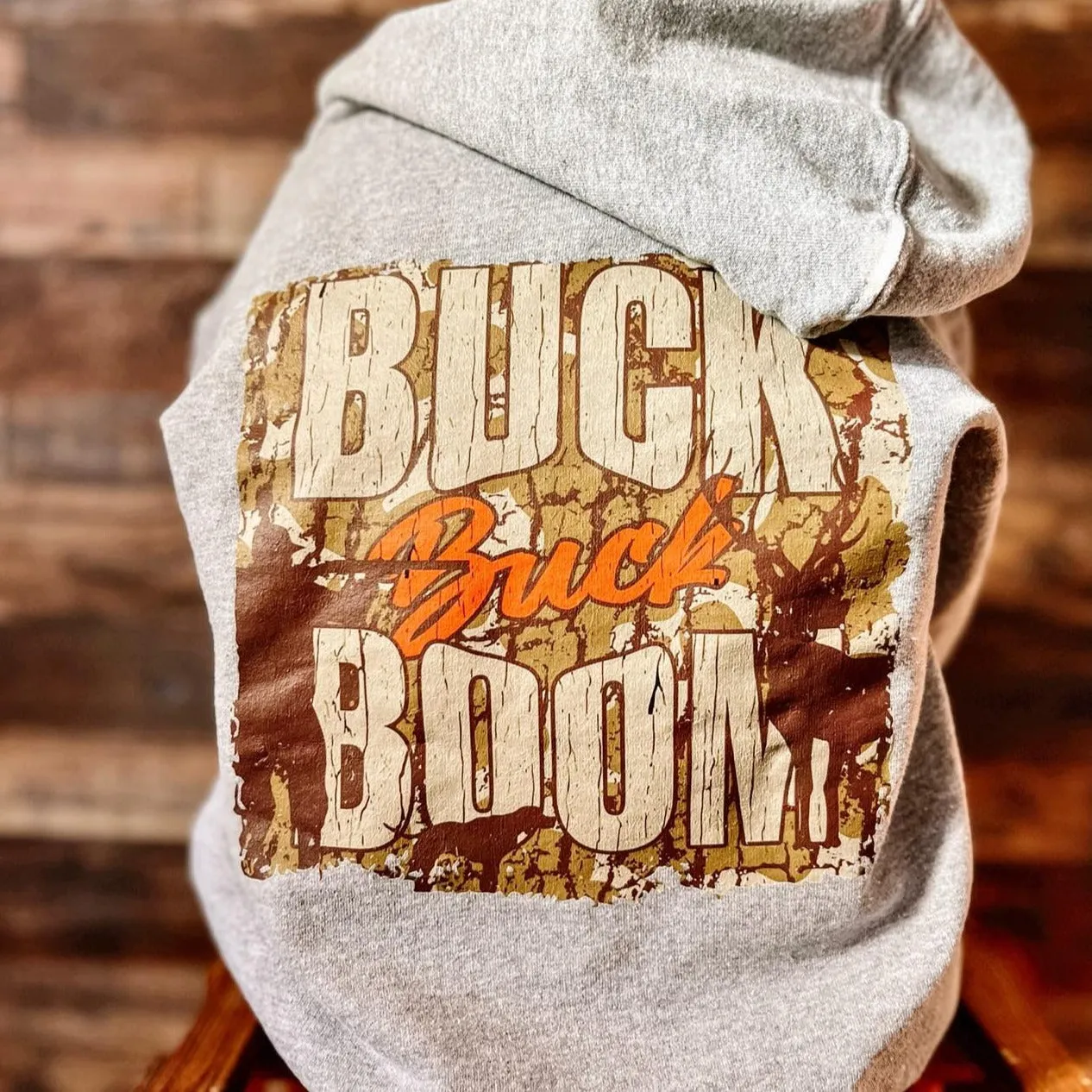 (HOODIE) (DEER) Buck Buck Boom Kids Hoodie