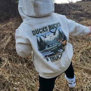 (HOODIE) Ducks Bucks N’ Trucks Kids Hoodie