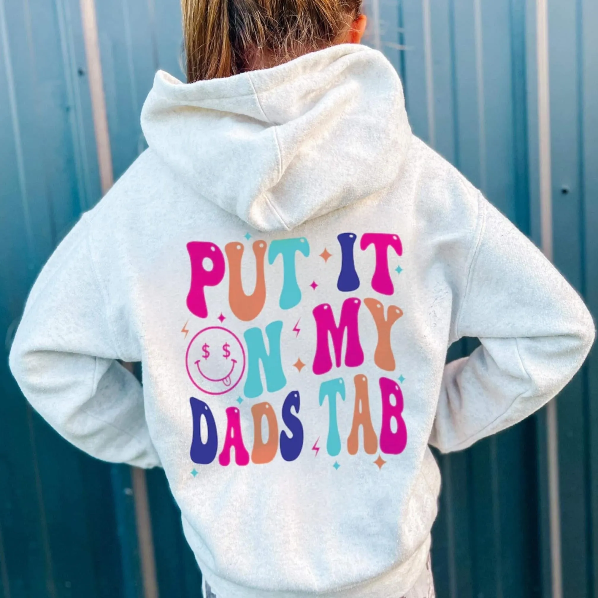 (HOODIE) Put It On My Dad’s Tab Kids Hoodie