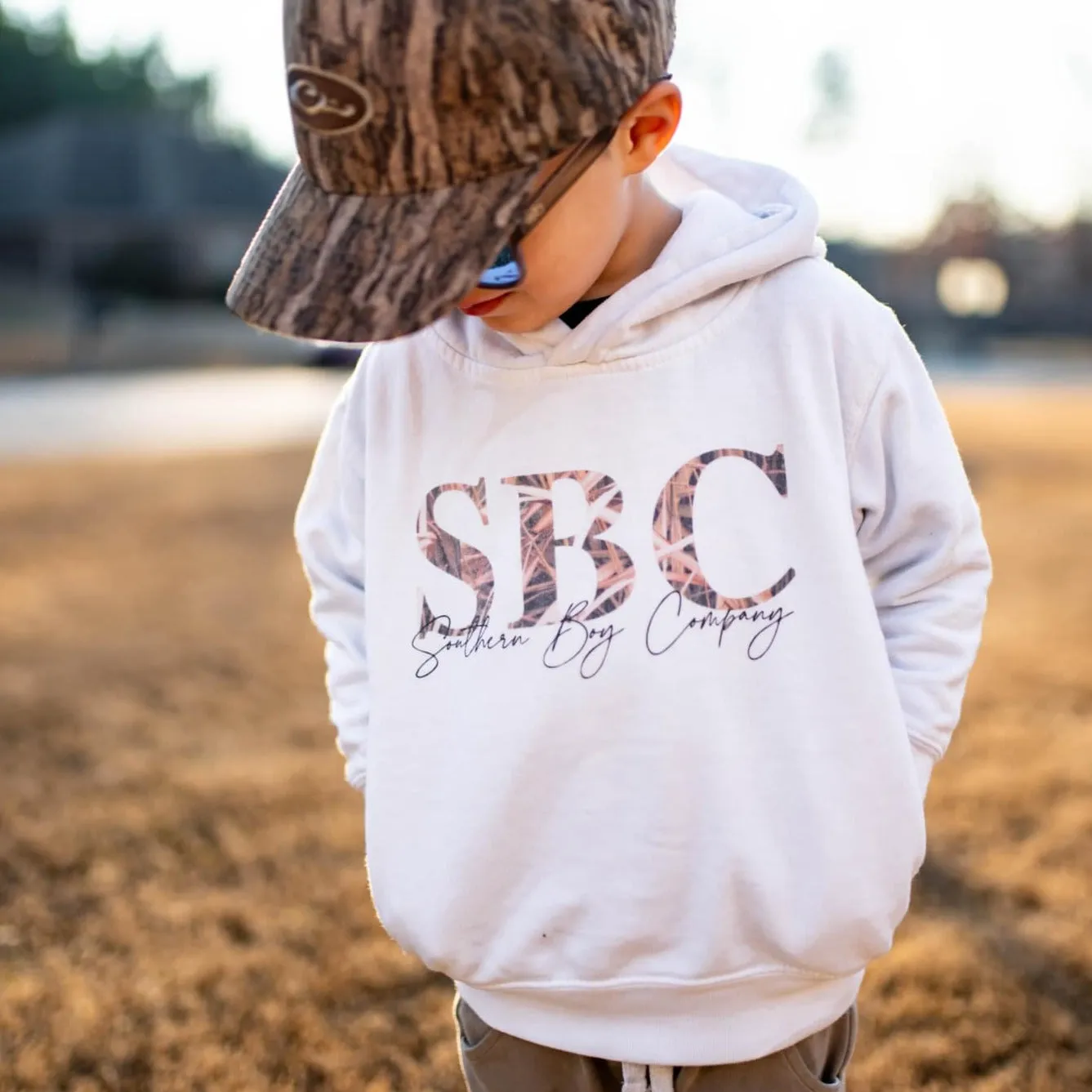 (Hoodie) SBC (Duck Hunt Camo) WHITE Kids