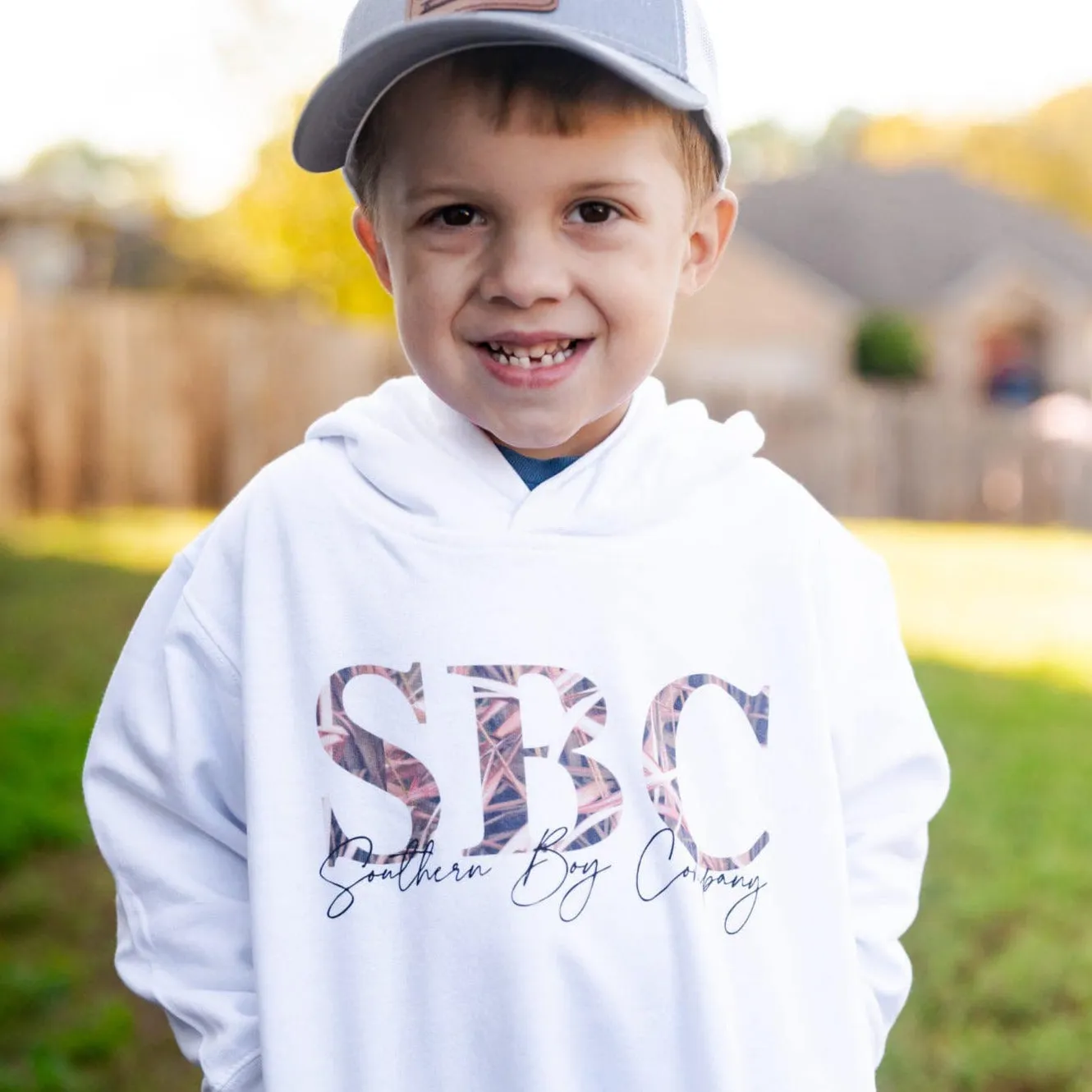 (Hoodie) SBC (Duck Hunt Camo) WHITE Kids