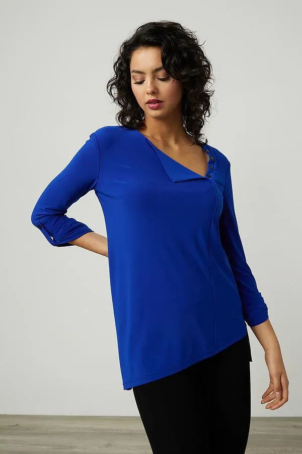 Joseph Ribkoff Long Sleeve Rivet Detail Blouse