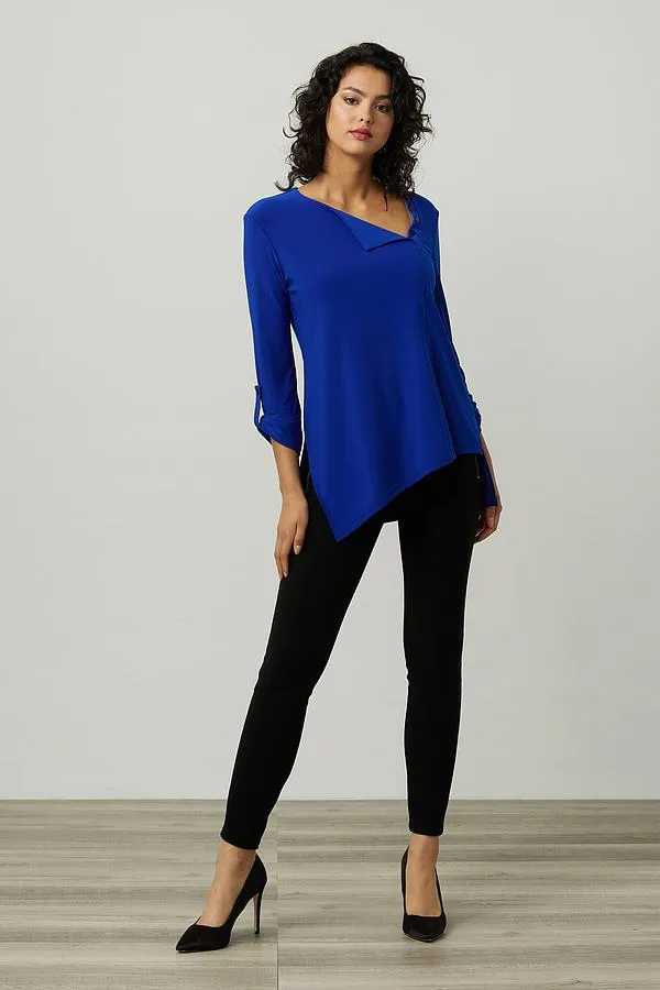 Joseph Ribkoff Long Sleeve Rivet Detail Blouse