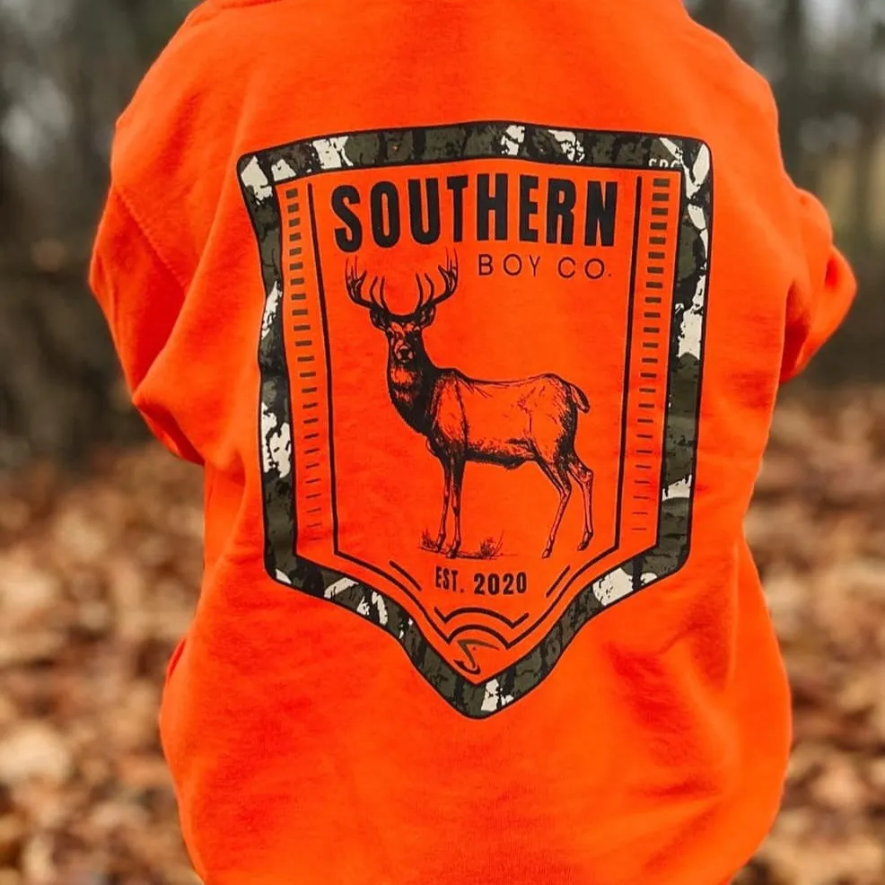 (KIDS) ORANGE Camo Deer Hoodie