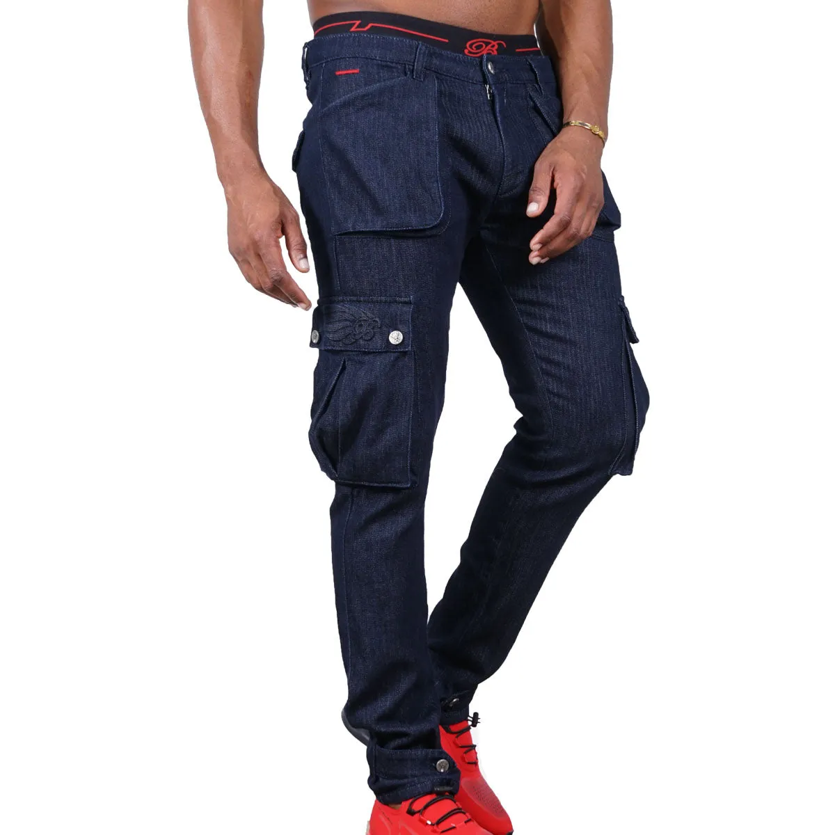 Men's Denim Cargo Jeans