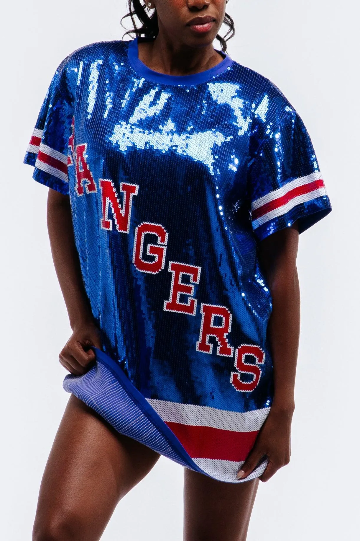 New York Hockey Sequin Dress