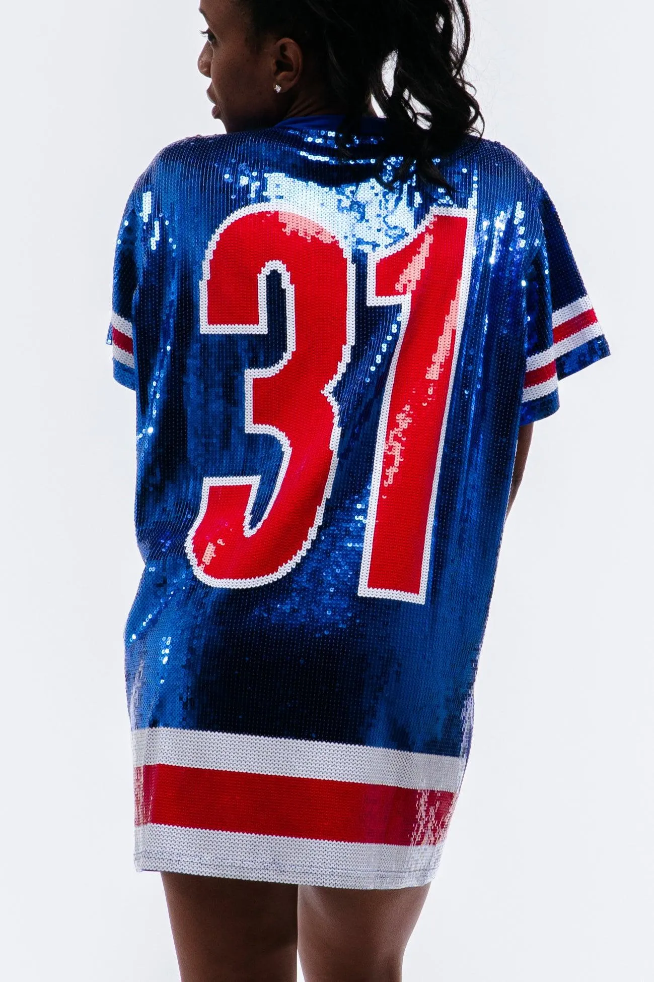 New York Hockey Sequin Dress