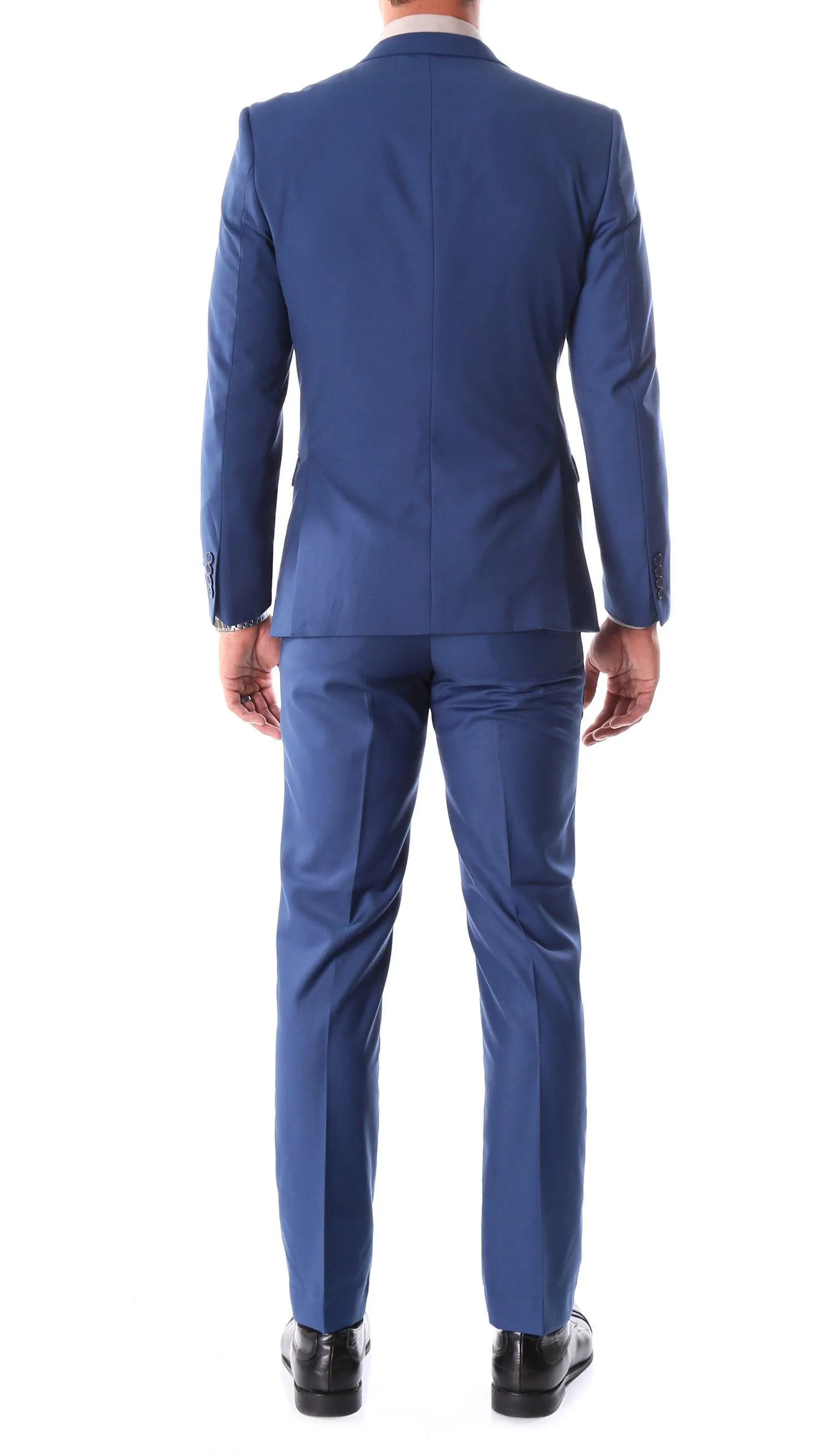 Oslo Collection - Slim Fit 2 Piece Suit Color Indigo Blue