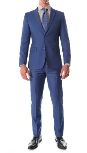 Oslo Collection - Slim Fit 2 Piece Suit Color Indigo Blue