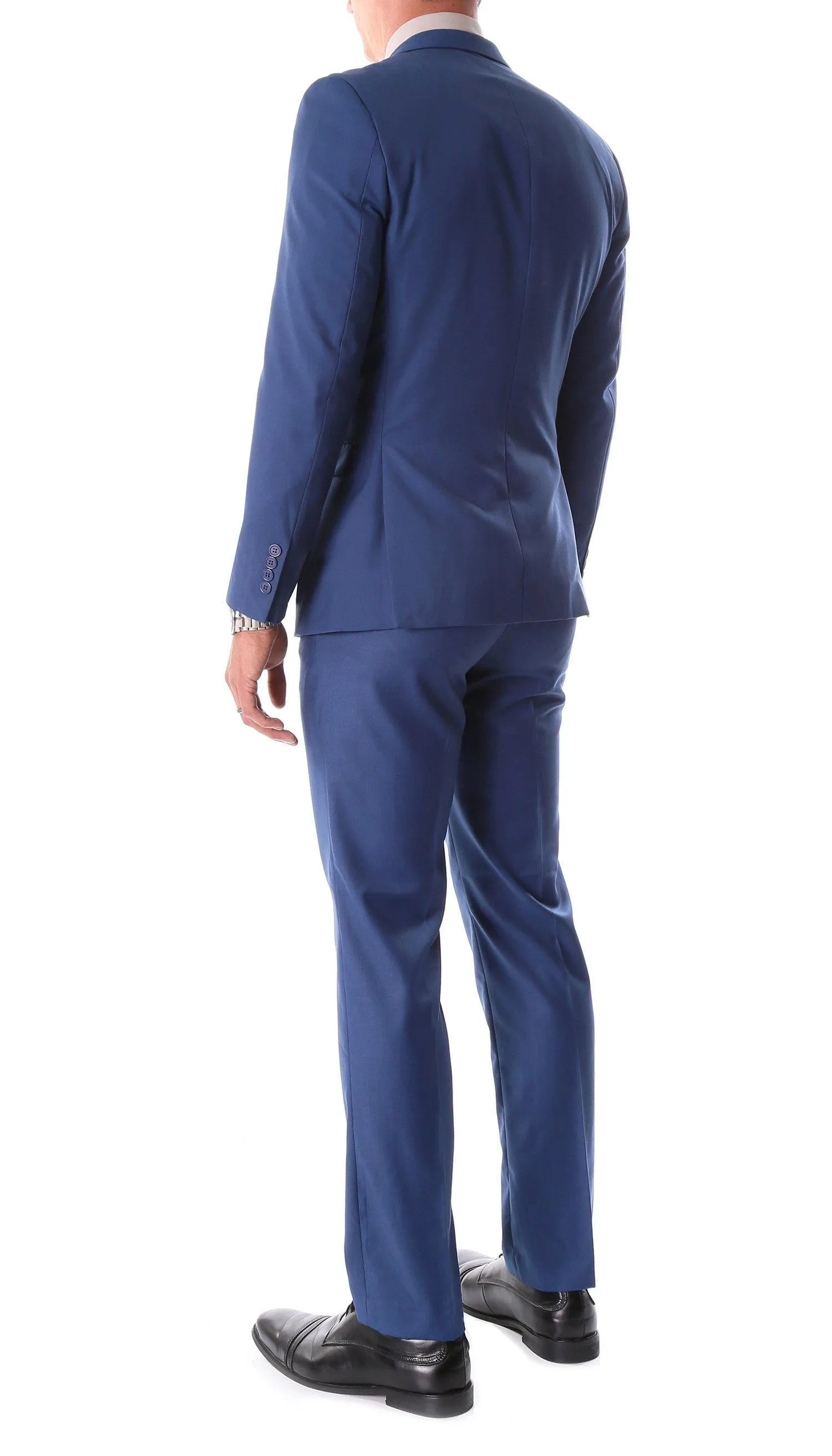 Oslo Collection - Slim Fit 2 Piece Suit Color Indigo Blue