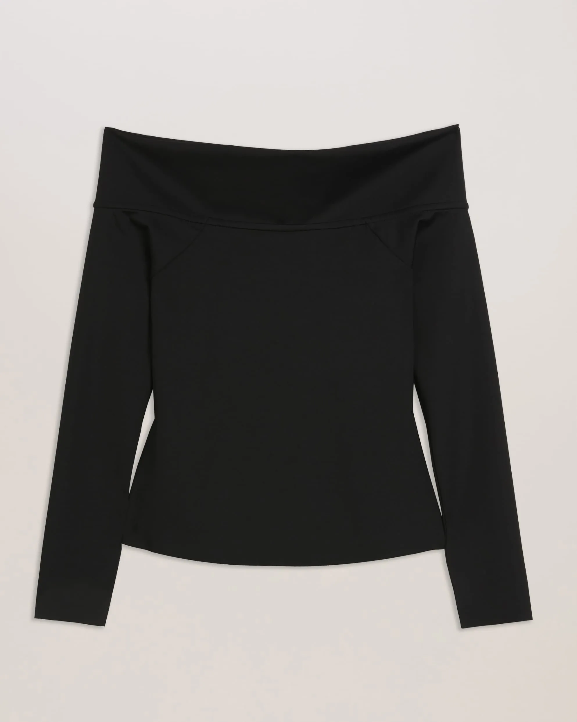 Phollyy Off The Shoulder Long Sleeve Top Black