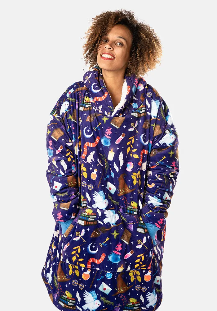 Popsy Pop-On Oversize Wizard Print Hoodie