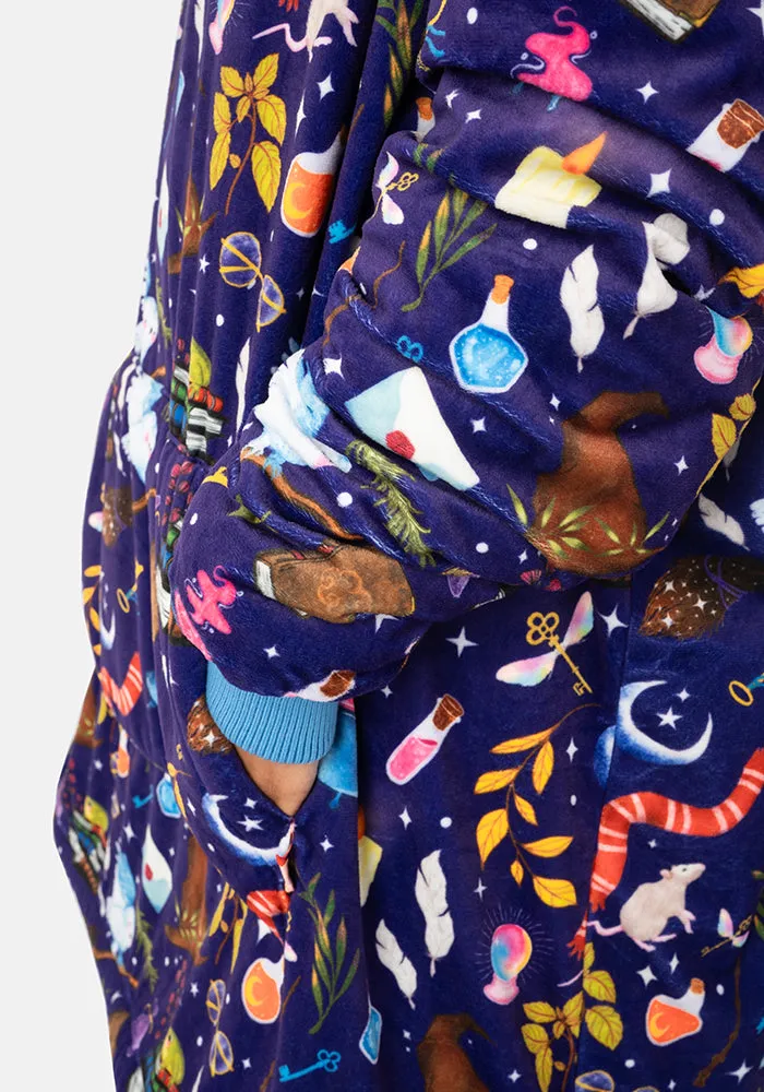 Popsy Pop-On Oversize Wizard Print Hoodie