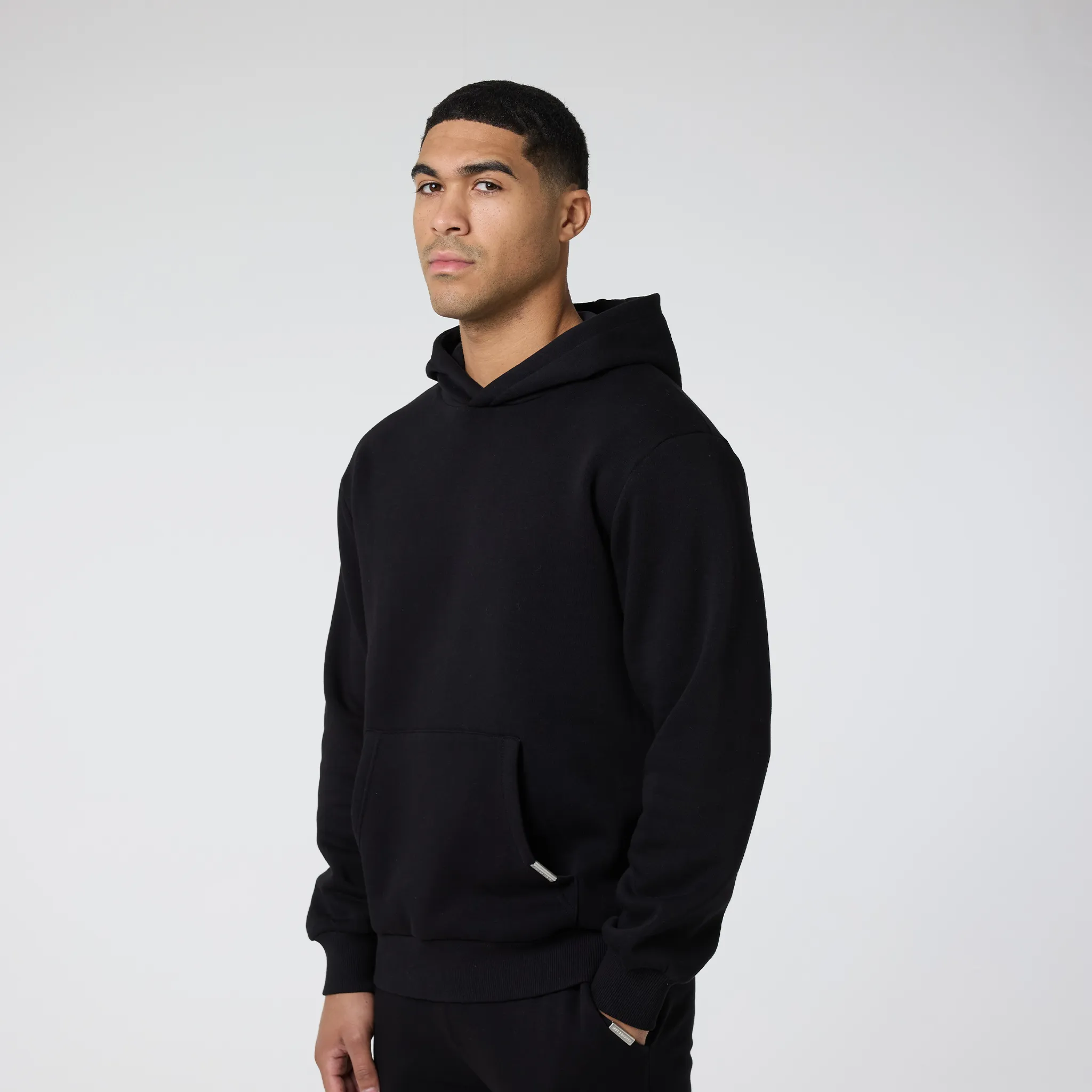 Relaxed Fit Hoodie | Black