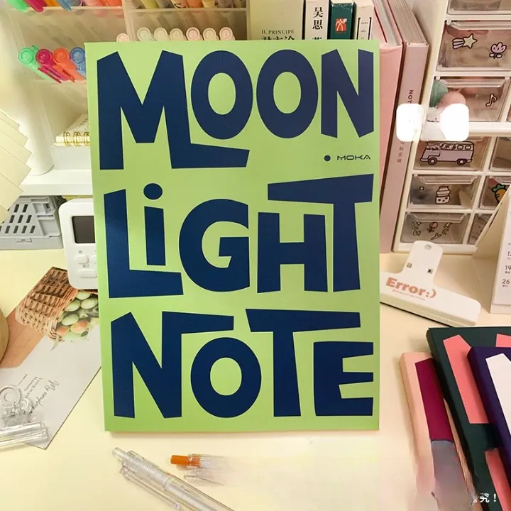 Retro Style Moon Light Notebook Journal