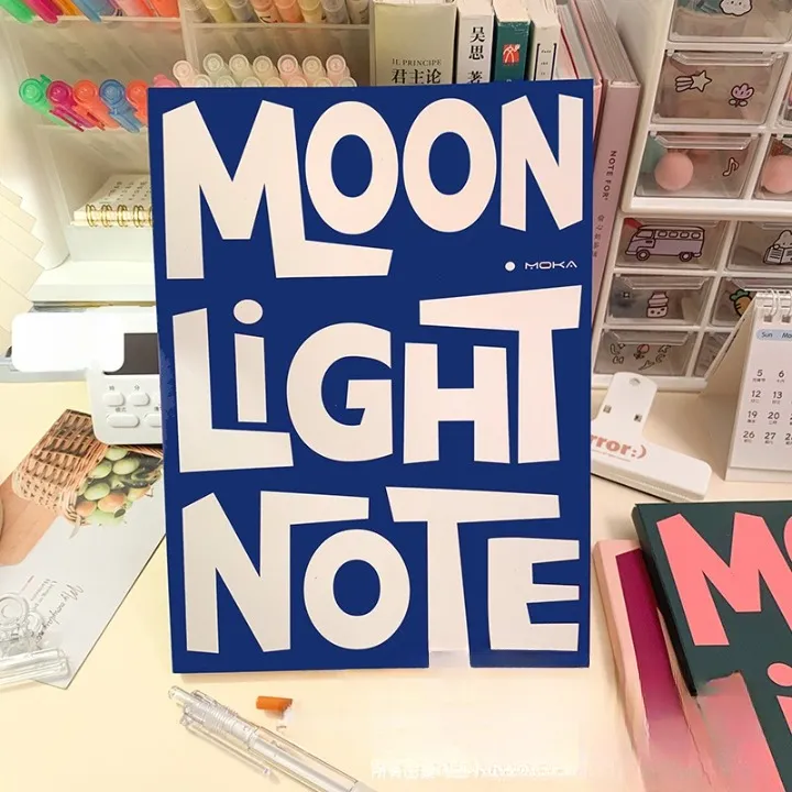 Retro Style Moon Light Notebook Journal