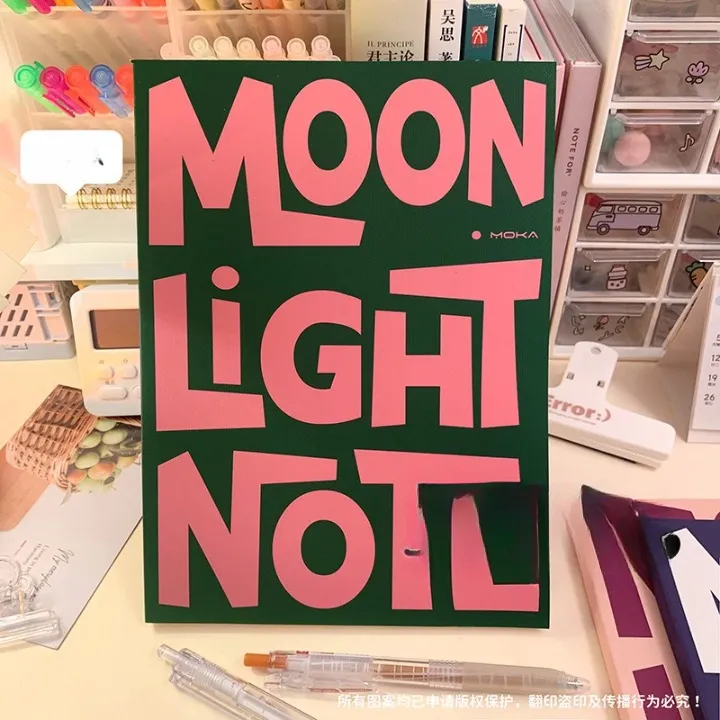 Retro Style Moon Light Notebook Journal