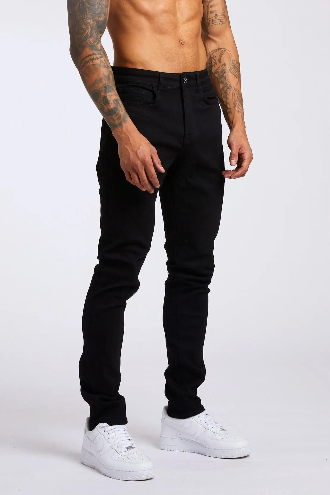 SKINNY FIT JEANS - BLACK