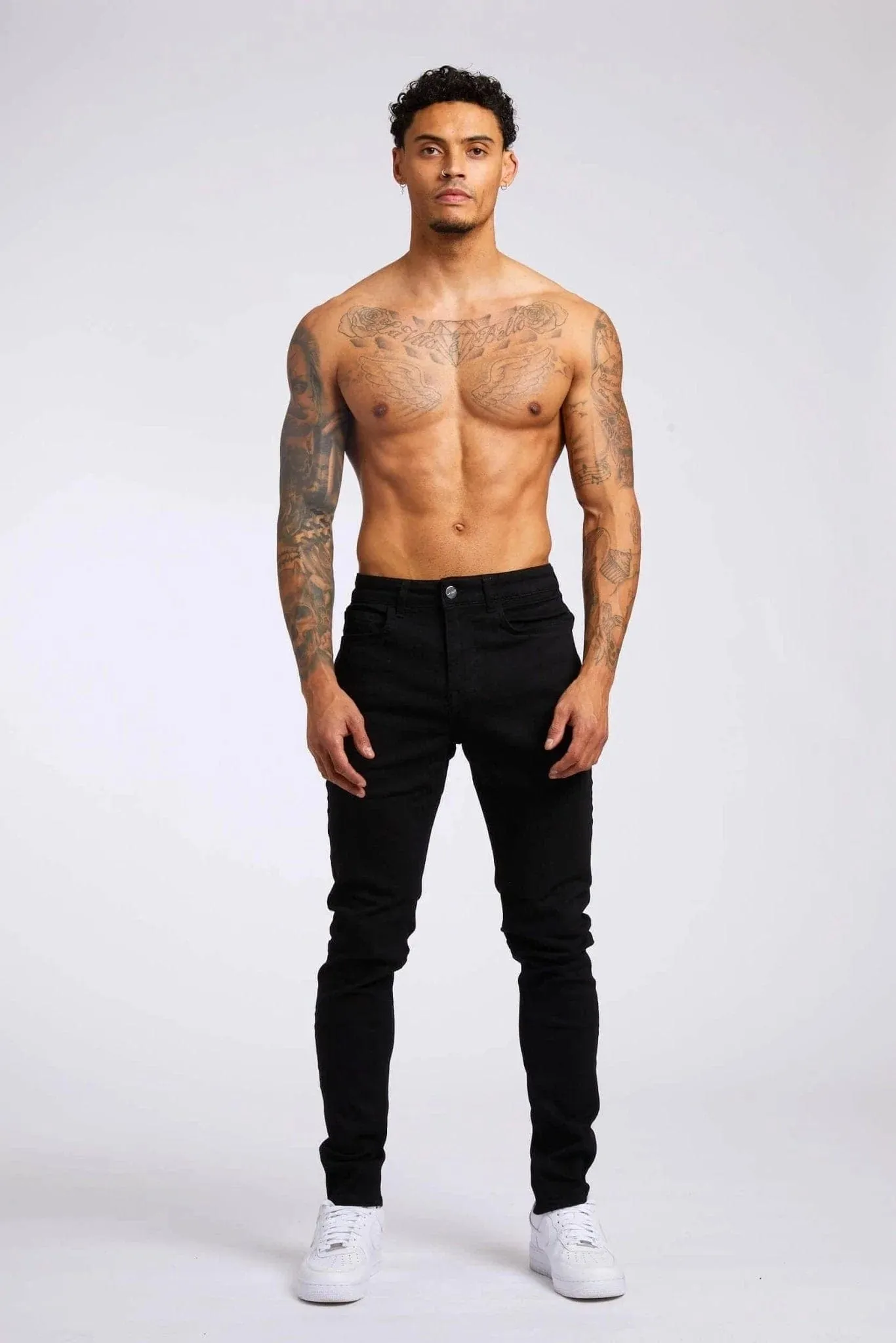 SKINNY FIT JEANS - BLACK