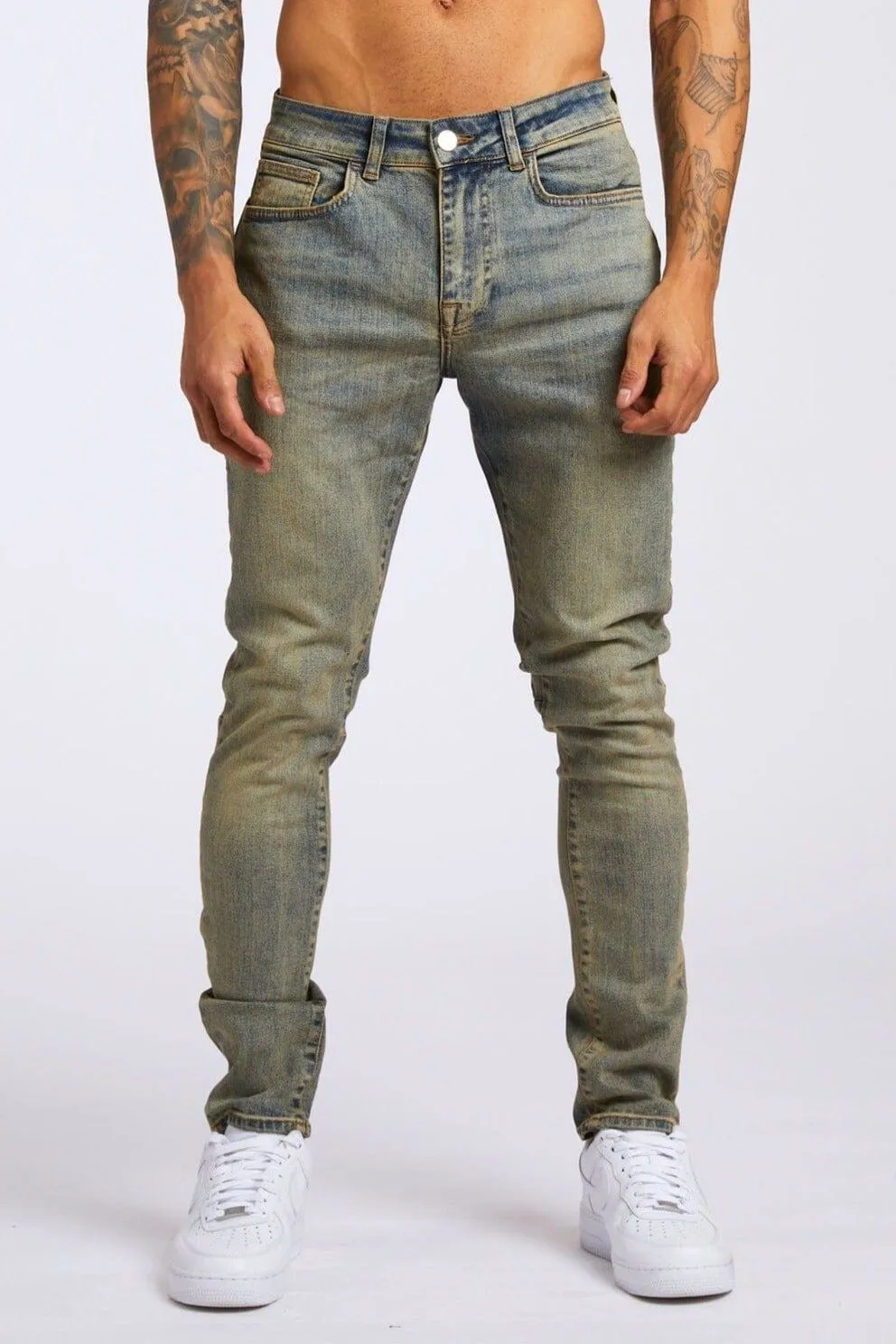 SKINNY FIT JEANS - VINTAGE STONE WASH