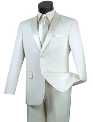 Slim Fit Ivory 2 Piece Tuxedo