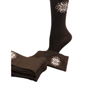 Snowflake Pattern Soft Acrylic Crew Women's Socks