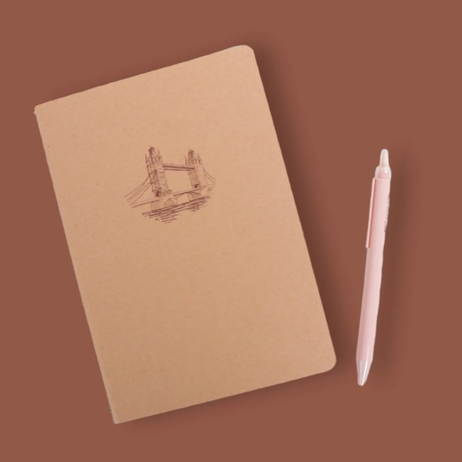 Soft Cover Thread Bind A5 Lined Notebook - Set of 4