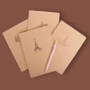 Soft Cover Thread Bind A5 Lined Notebook - Set of 4