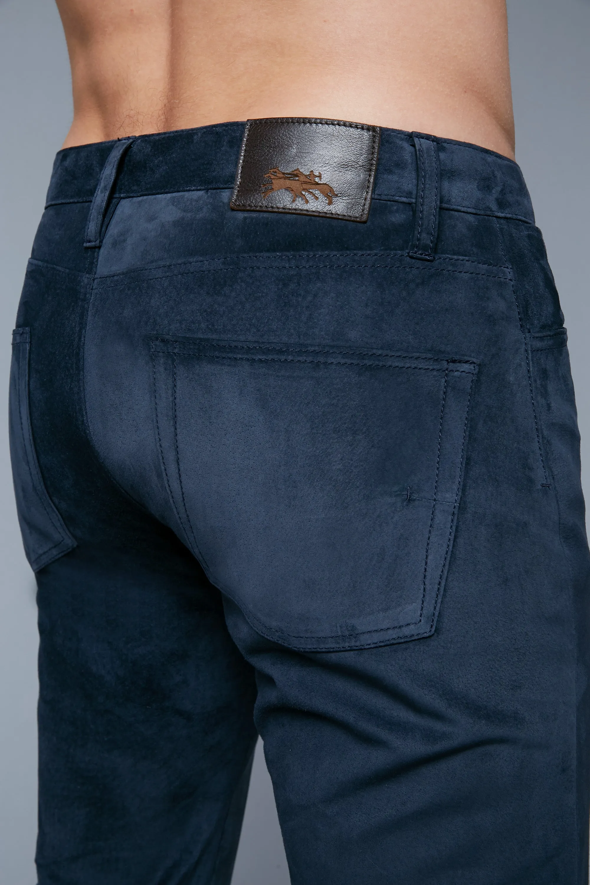 Suede Jeans | Navy