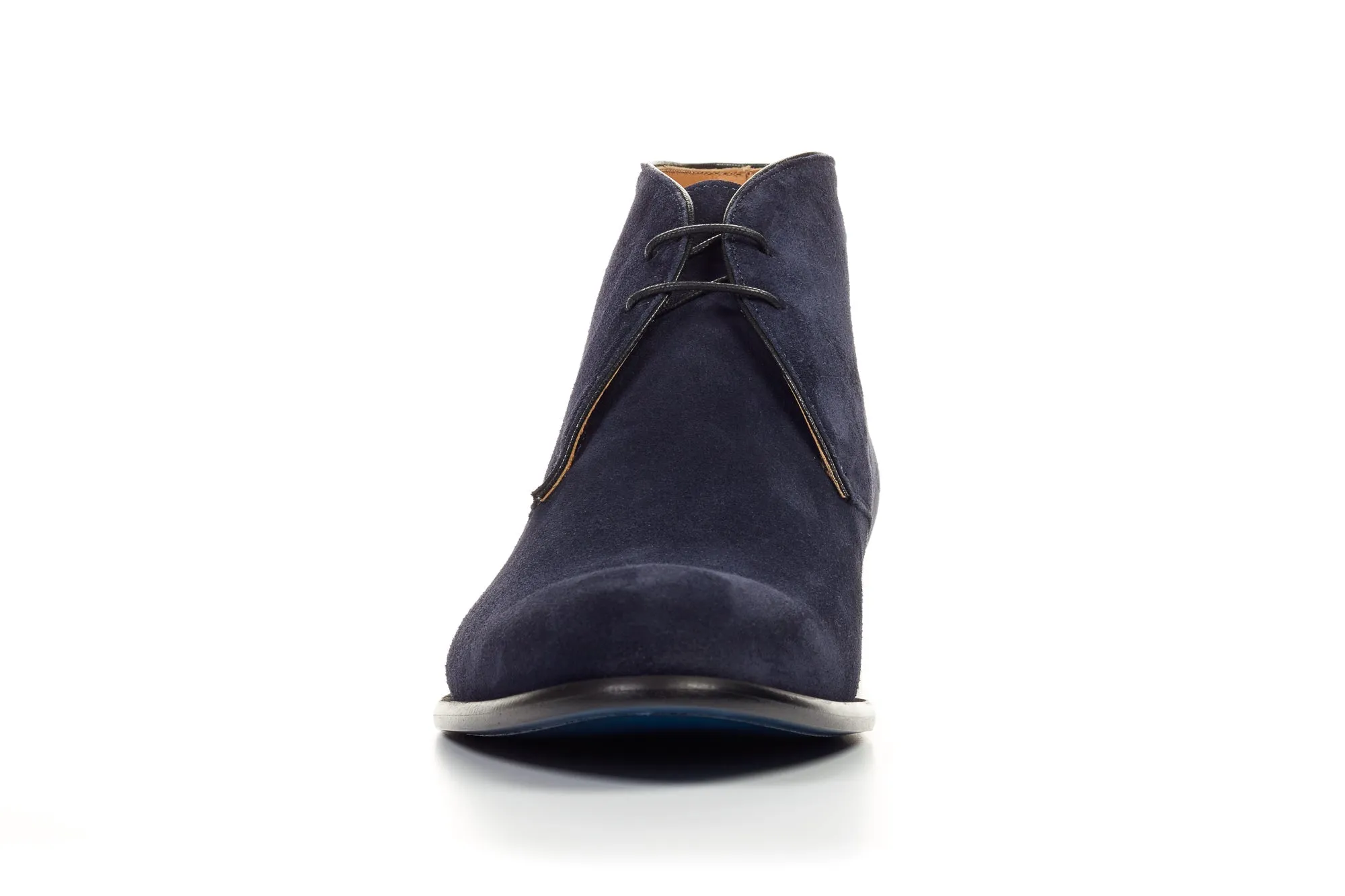 The Newman Chukka Boot - Midnight Blue Suede