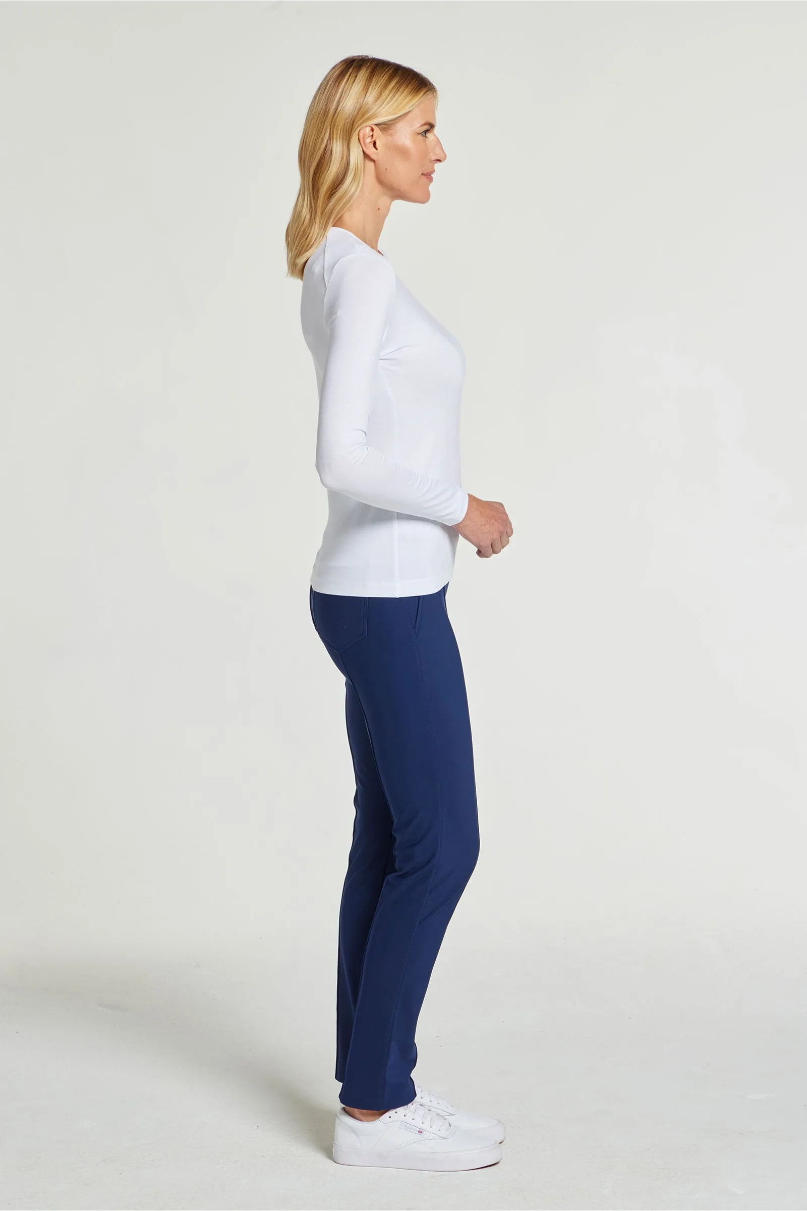 Tony Pima Cotton Long-Sleeve Top