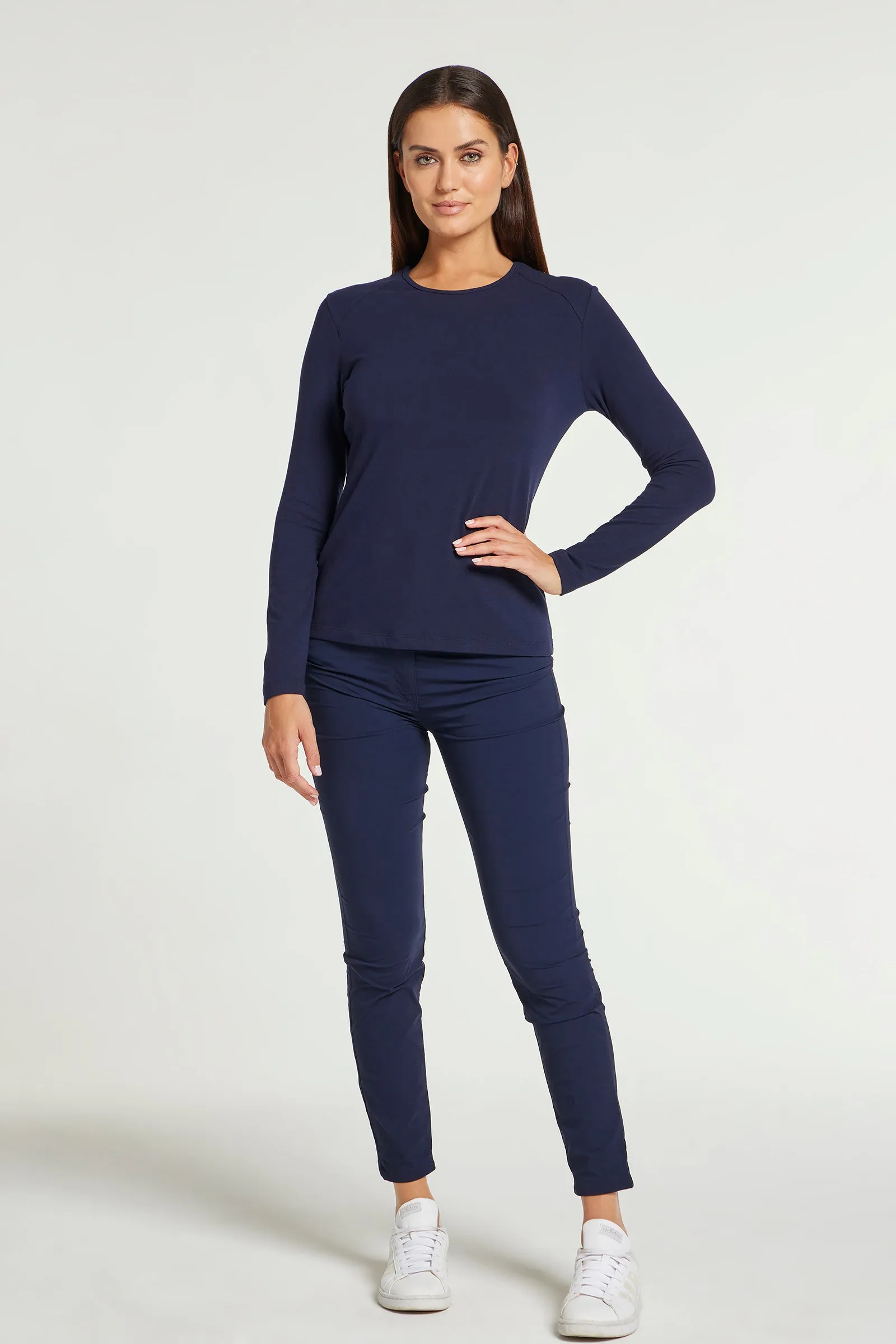 Tony Pima Cotton Long-Sleeve Top