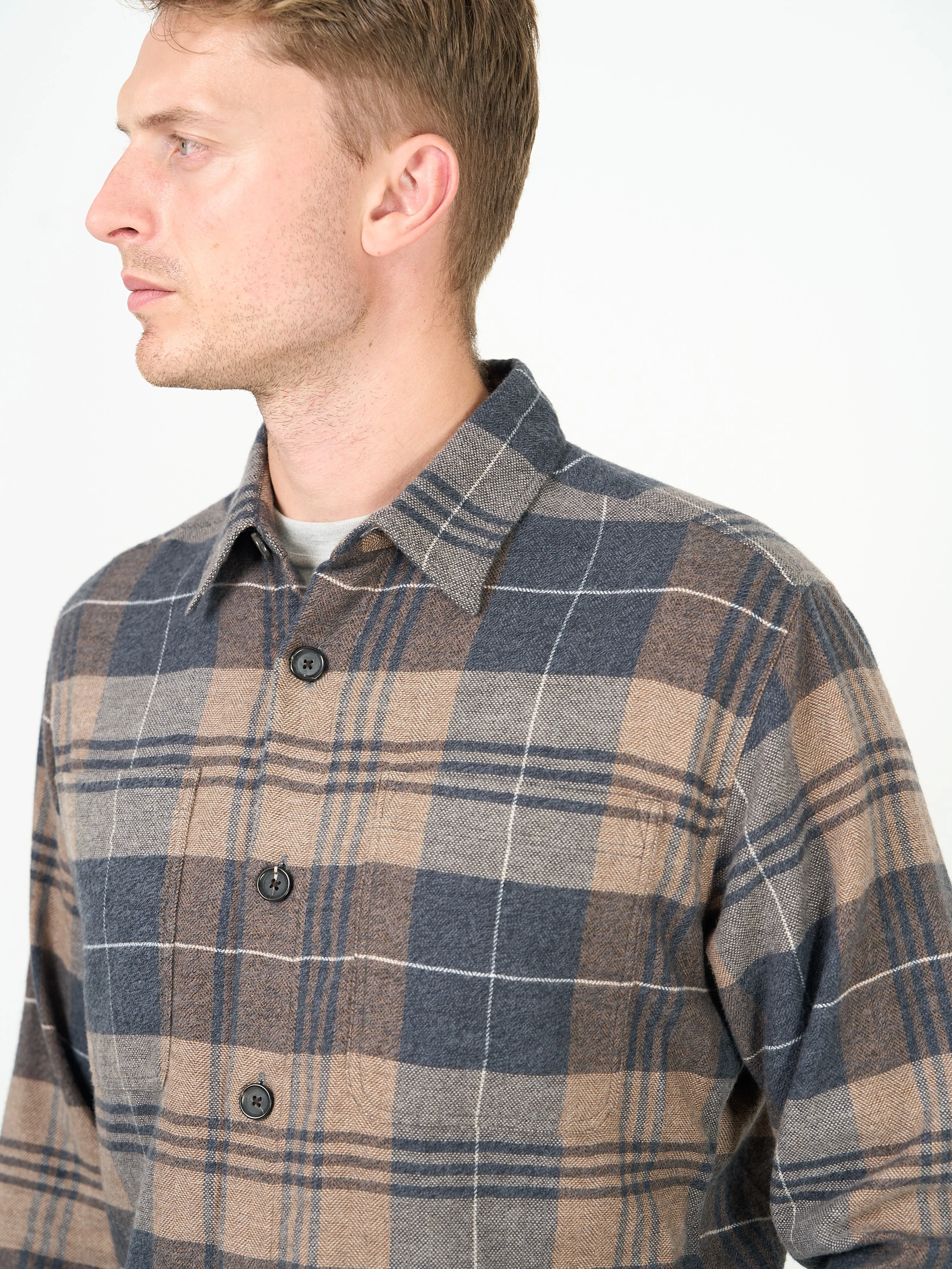 Treviscoe Shirt Larsen Brown