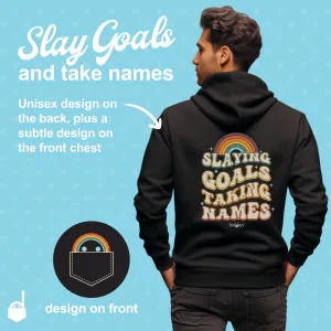 Unisex Zip Hoodie "Slaying Goals"