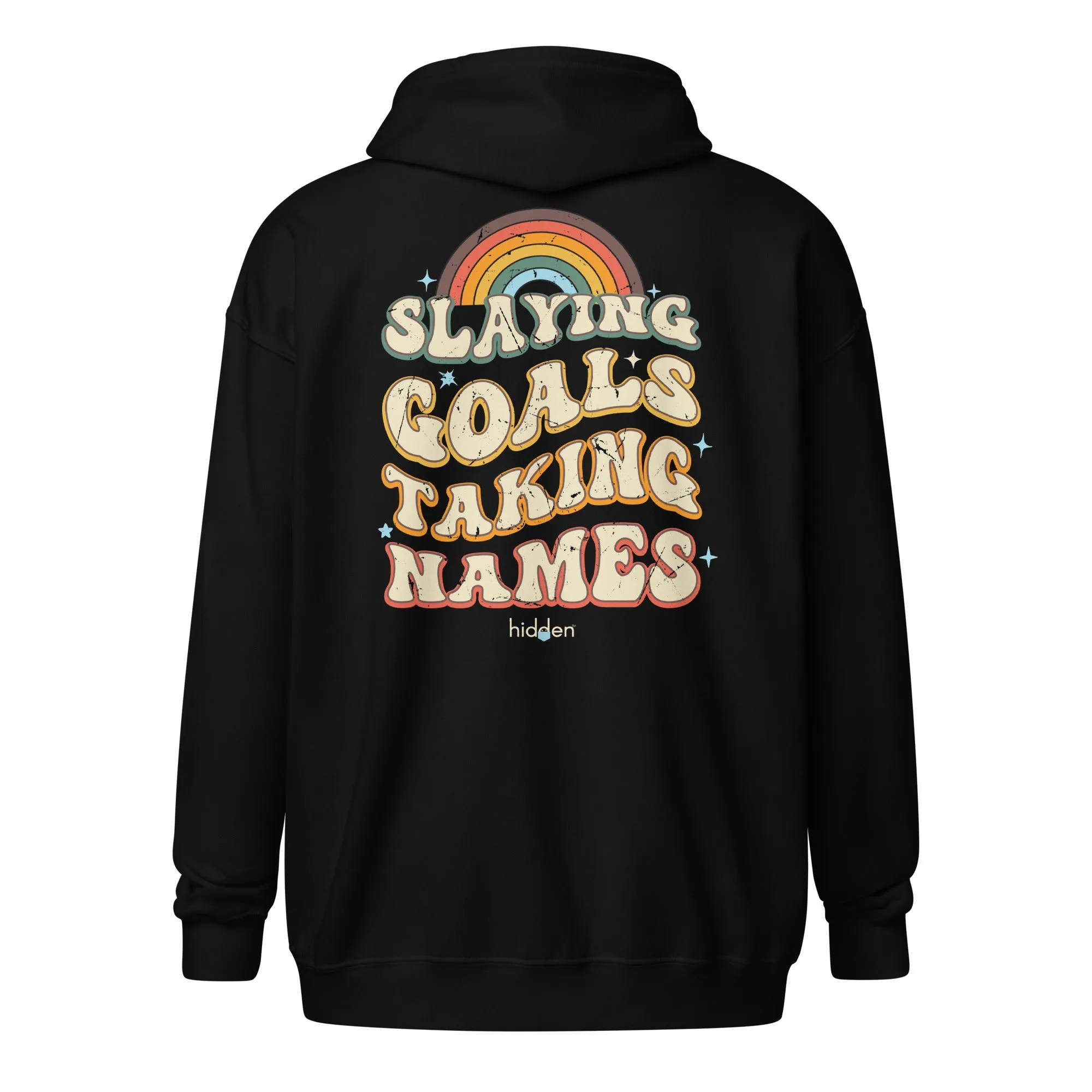 Unisex Zip Hoodie "Slaying Goals"