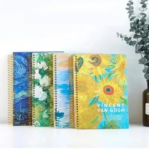 Van Gogh series Extra Large Coil Register Notebooks