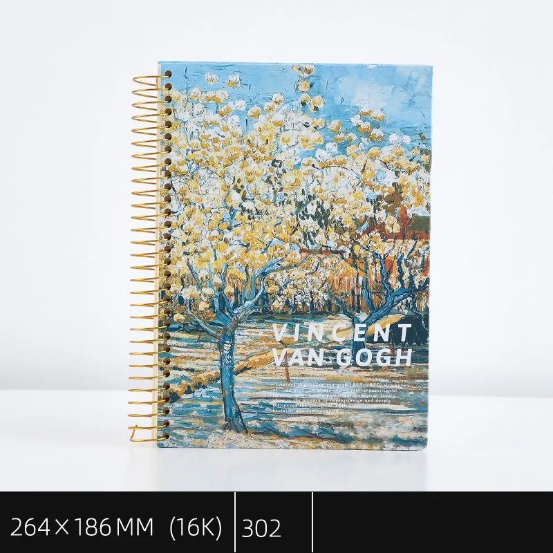 Van Gogh series Extra Large Coil Register Notebooks