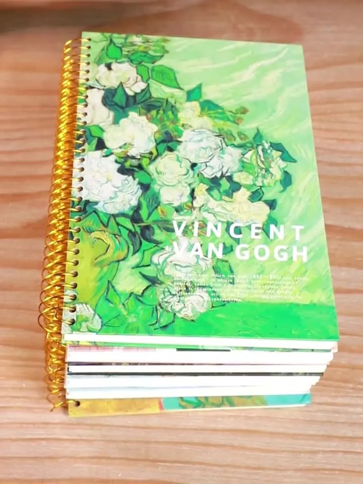 Van Gogh series Extra Large Coil Register Notebooks