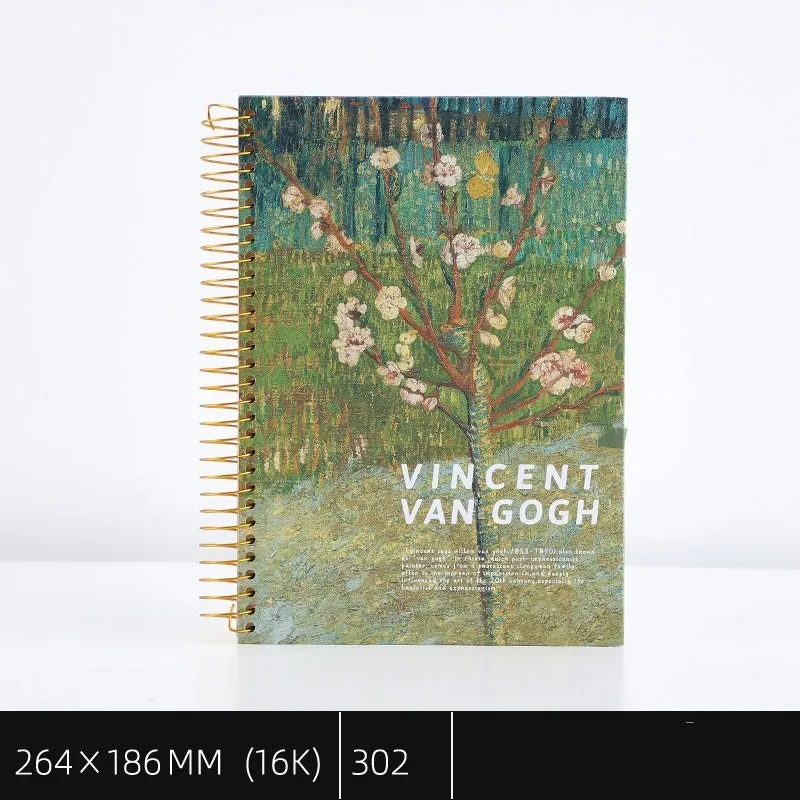 Van Gogh series Extra Large Coil Register Notebooks