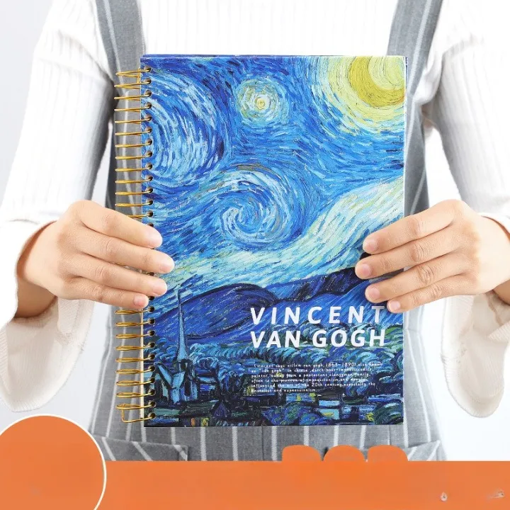 Van Gogh series Extra Large Coil Register Notebooks