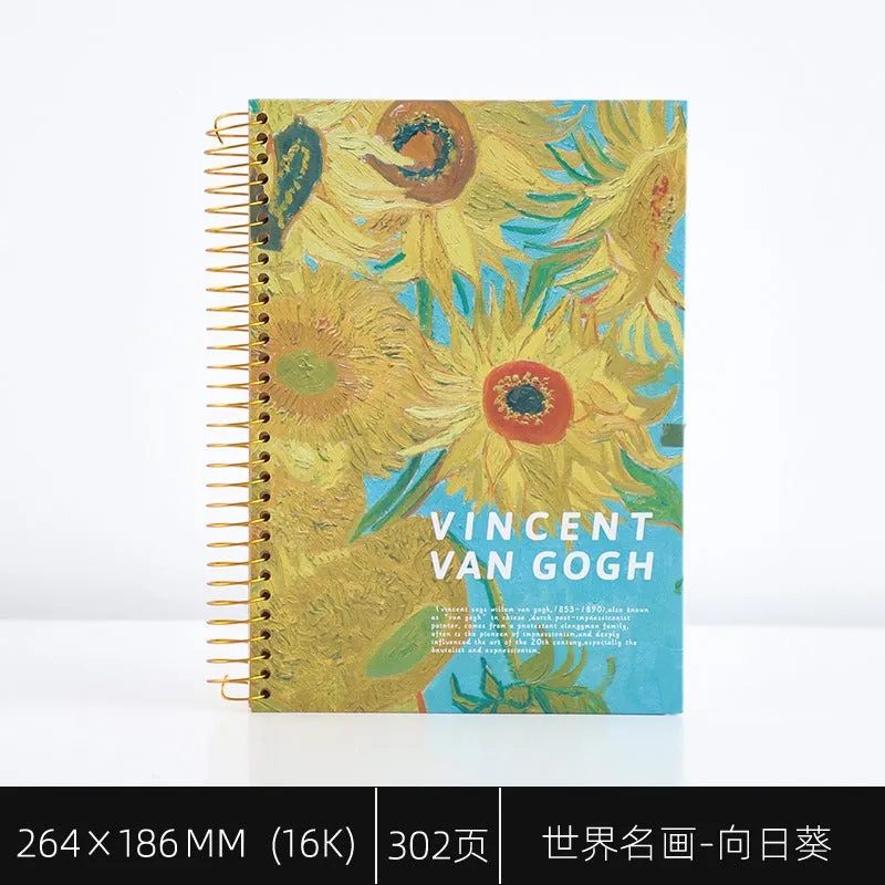 Van Gogh series Extra Large Coil Register Notebooks