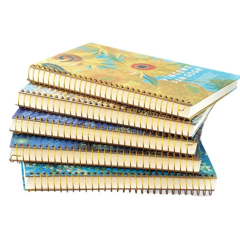 Van Gogh series Extra Large Coil Register Notebooks