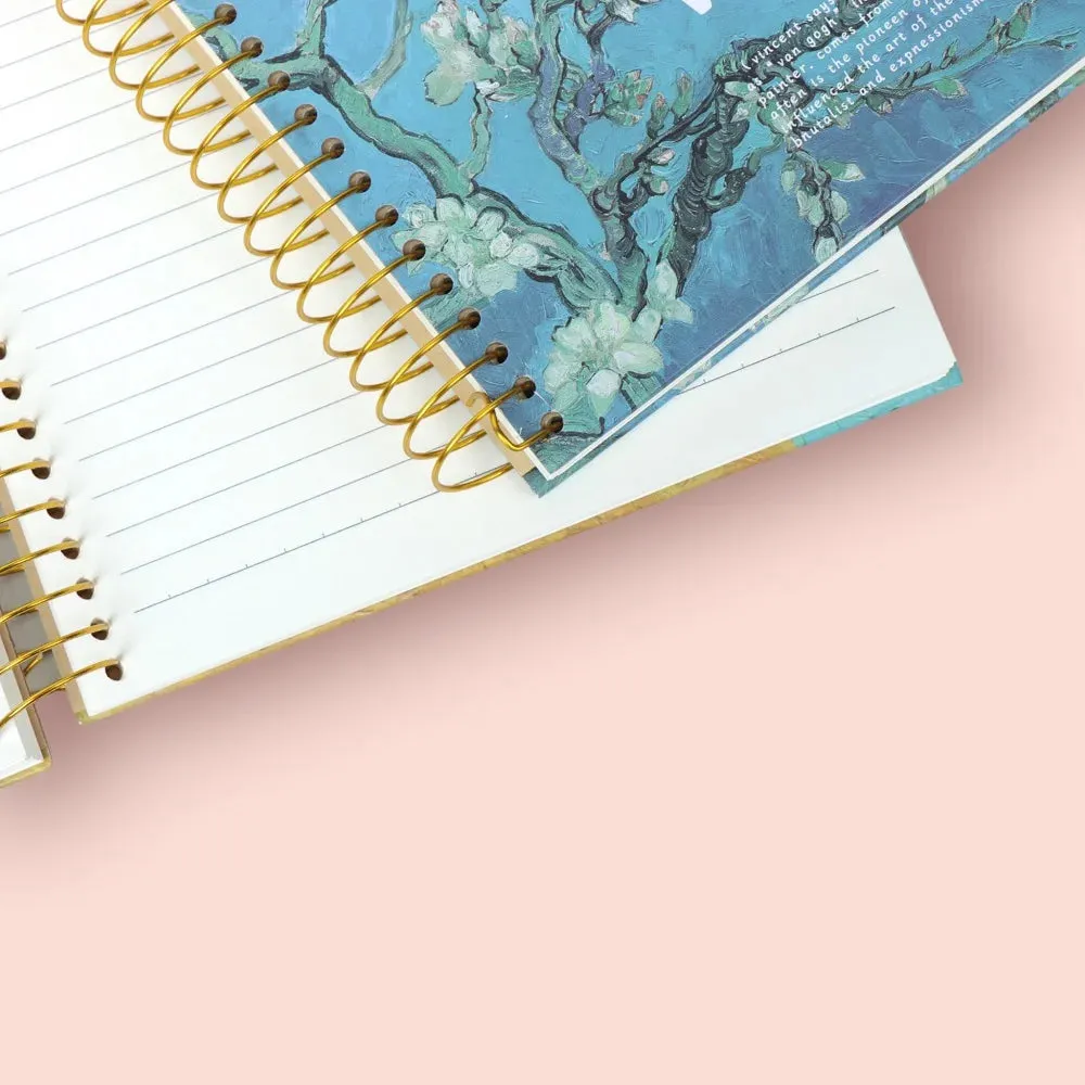 Vincent Van Gogh Almond Tree Coil Register Notebook