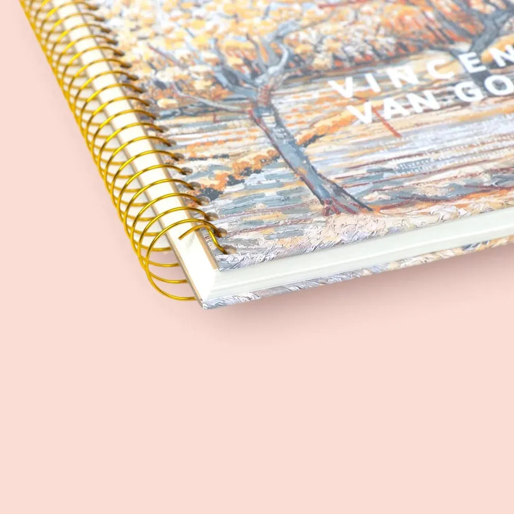 Vincent Van Gogh Series Blooming Flower Coil Register Notebook