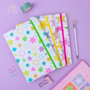 Watercolor Star Print A5 Notebook