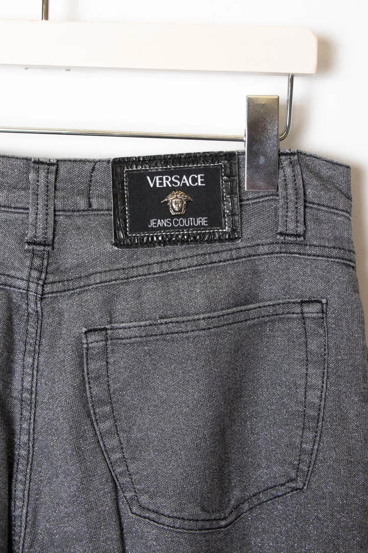 Women's Versace Glitter Jeans (M)